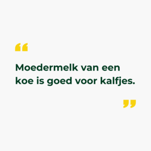 Moedermelk is goed voor kalfjes quote vaker vegan